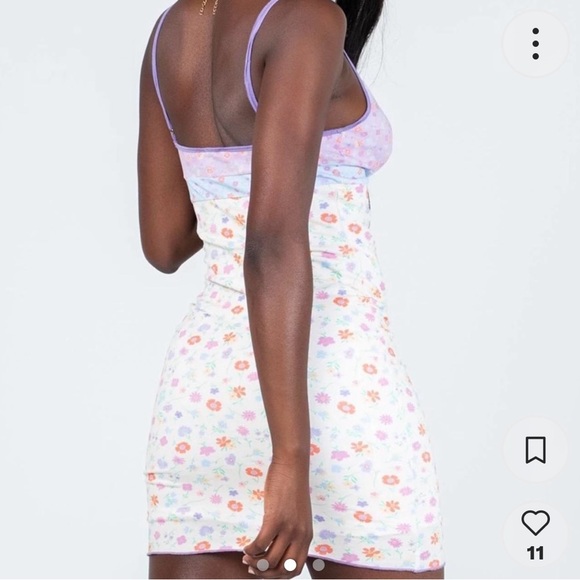 Princess Polly Adelaide Floral Colorful Mini Dress Ladies US 2 NWT - Picture 3 of 6